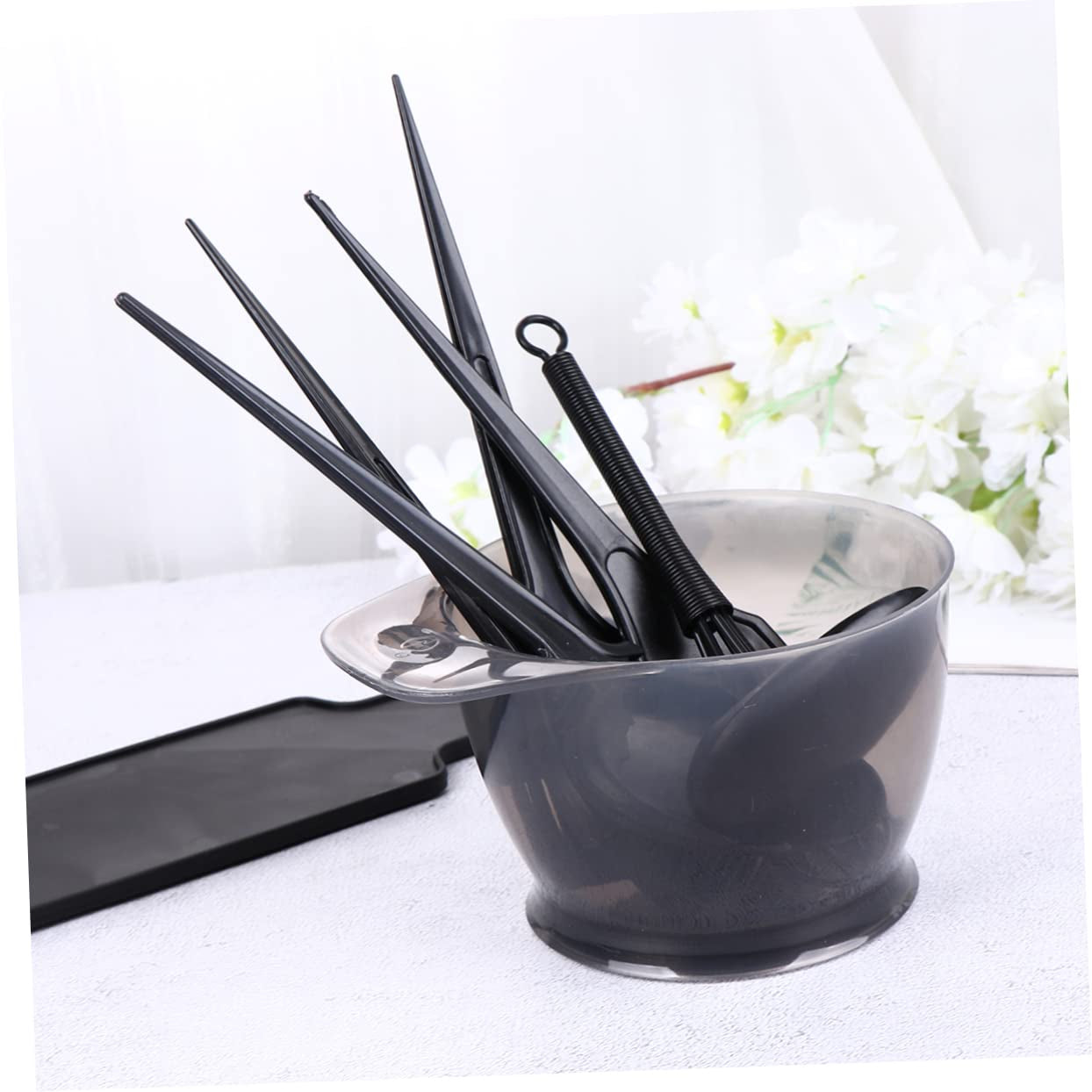 8Pcs Hair Coloring Kit Professional Hair Dye Comb Brush and Mixing Bowl Set Salon Use