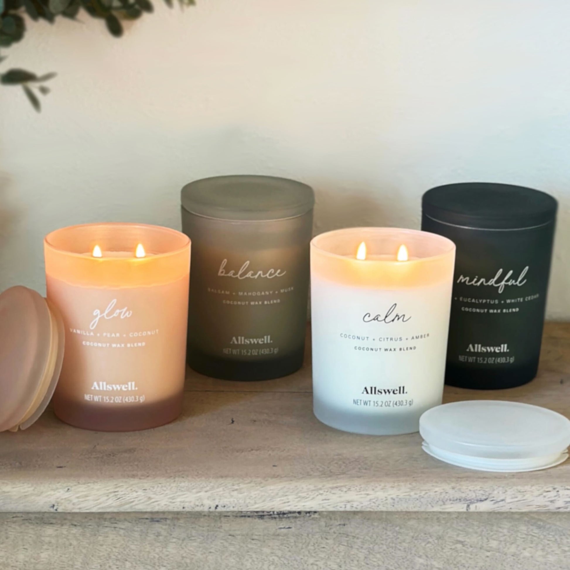 (2 Pack)  Balance (Balsam + Mahogany + Musk) Scented 2-Wick 15Oz Spa Jar Candle