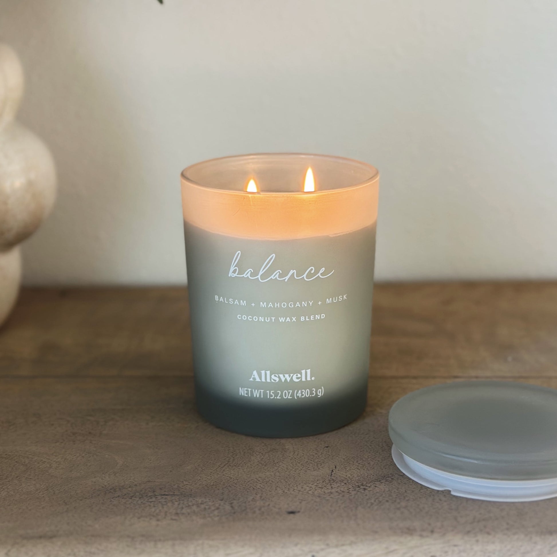 (2 Pack)  Balance (Balsam + Mahogany + Musk) Scented 2-Wick 15Oz Spa Jar Candle