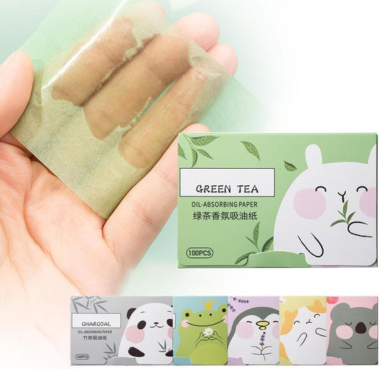 200 Sheets Oil Absorbing Sheets for Face,Oil Blotting Sheets for Face Soft Oil Unisex Blotting Papers,Makeup Blotting Paper Oil Blotting Sheets for Oily Care (Gardenia+Rose)
