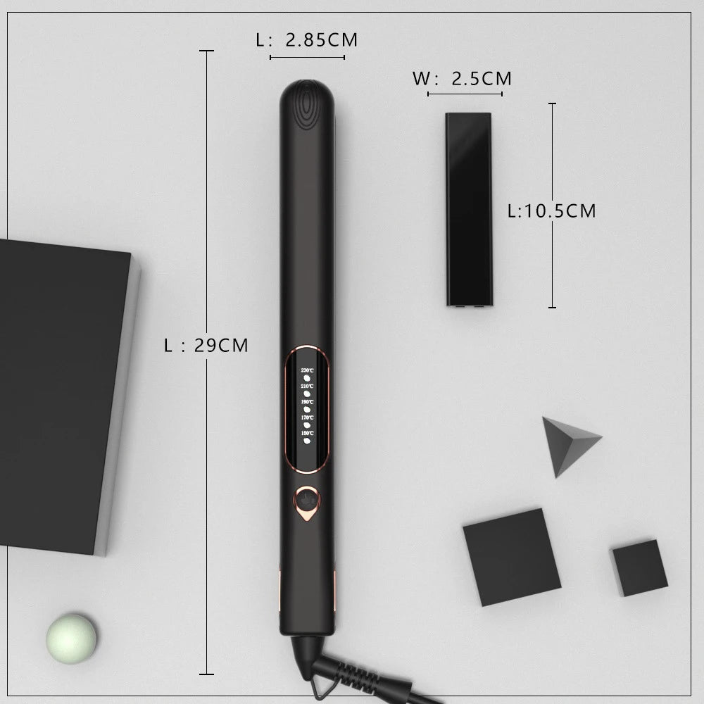 Hair Straightener Curler Professional Hair Flat Iron Tourmaline Ceramic Plate 450°F Keratin Treatment Salon Styling Tools