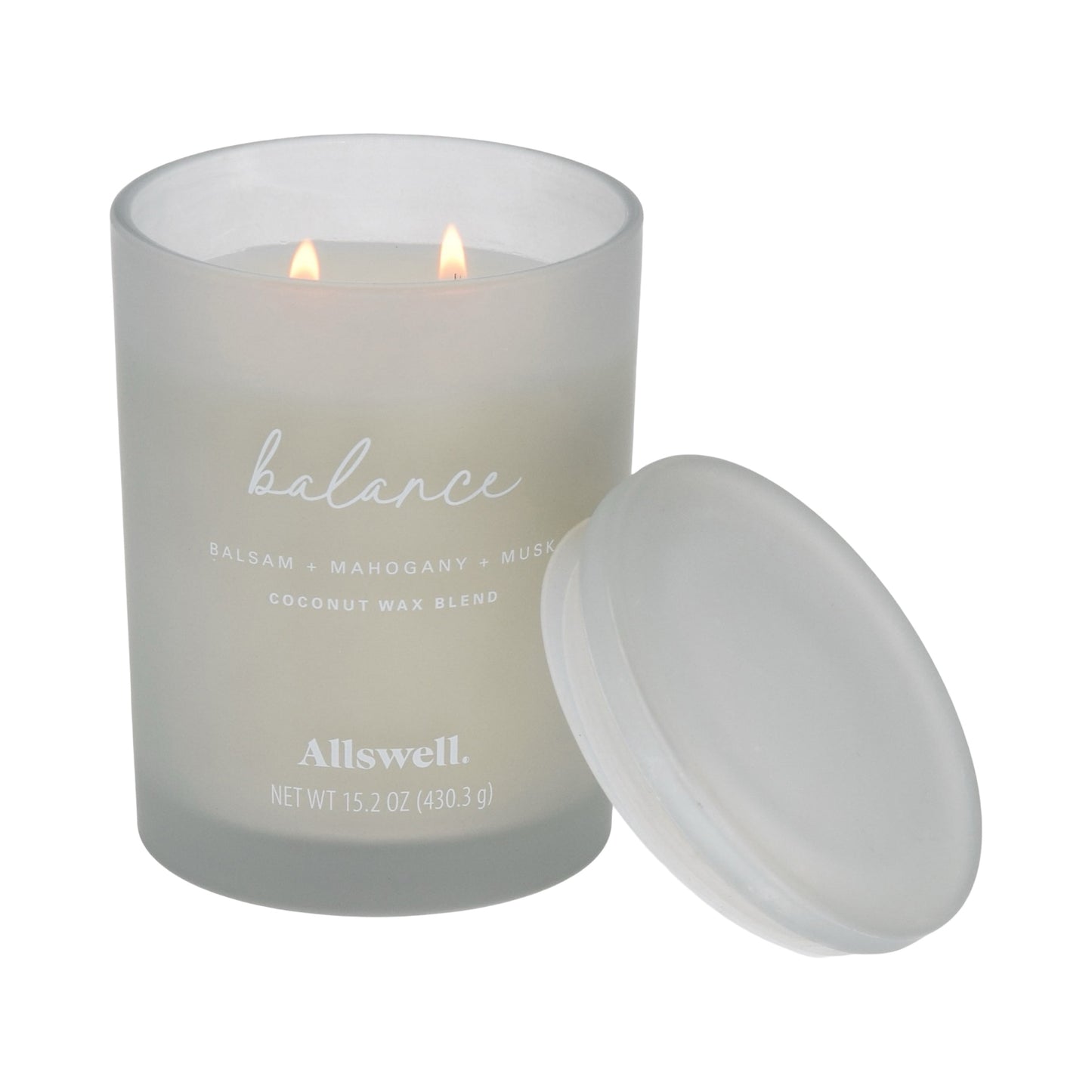 (2 Pack)  Balance (Balsam + Mahogany + Musk) Scented 2-Wick 15Oz Spa Jar Candle