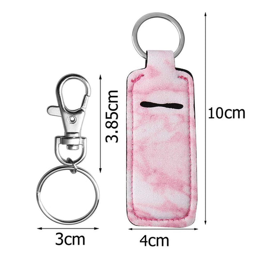 3 Pcs Marble Chapsticks Holder for Lipstick, Lip Balm Gloss, Stocking Stuffers Gift for Women (Pink, Blue, Grey)